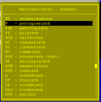 Auswahlfenster